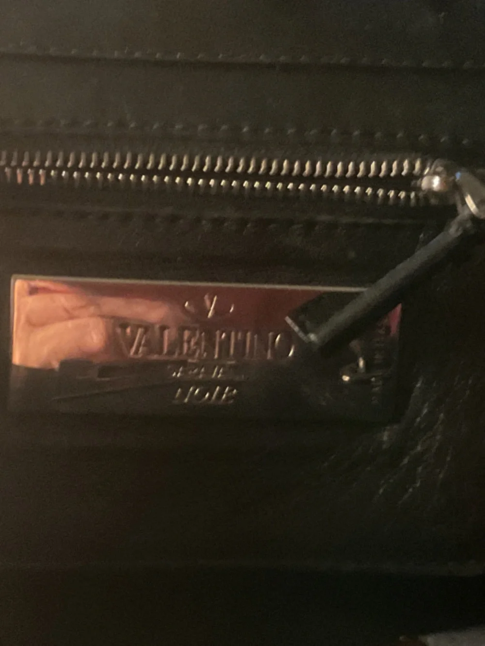 Valentino Garavani Black Leather Studded Satchel Tote - Picture 6 of 12